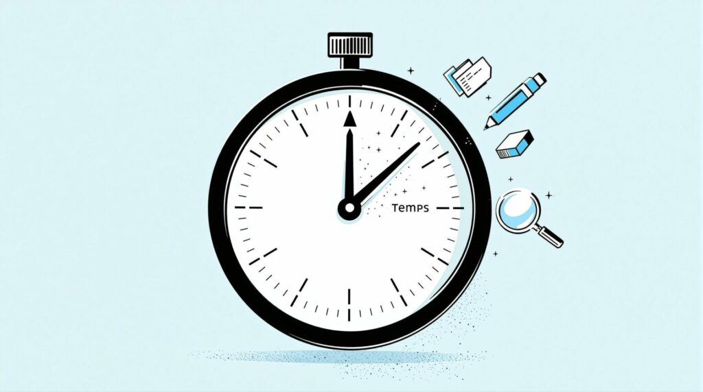 Illustration de la "création de temps" et de l'optimisation